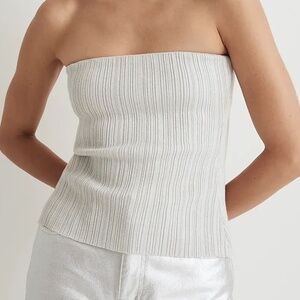 Madewell | Madewell x Aimee Song Ribbed Shimmer Tube Top